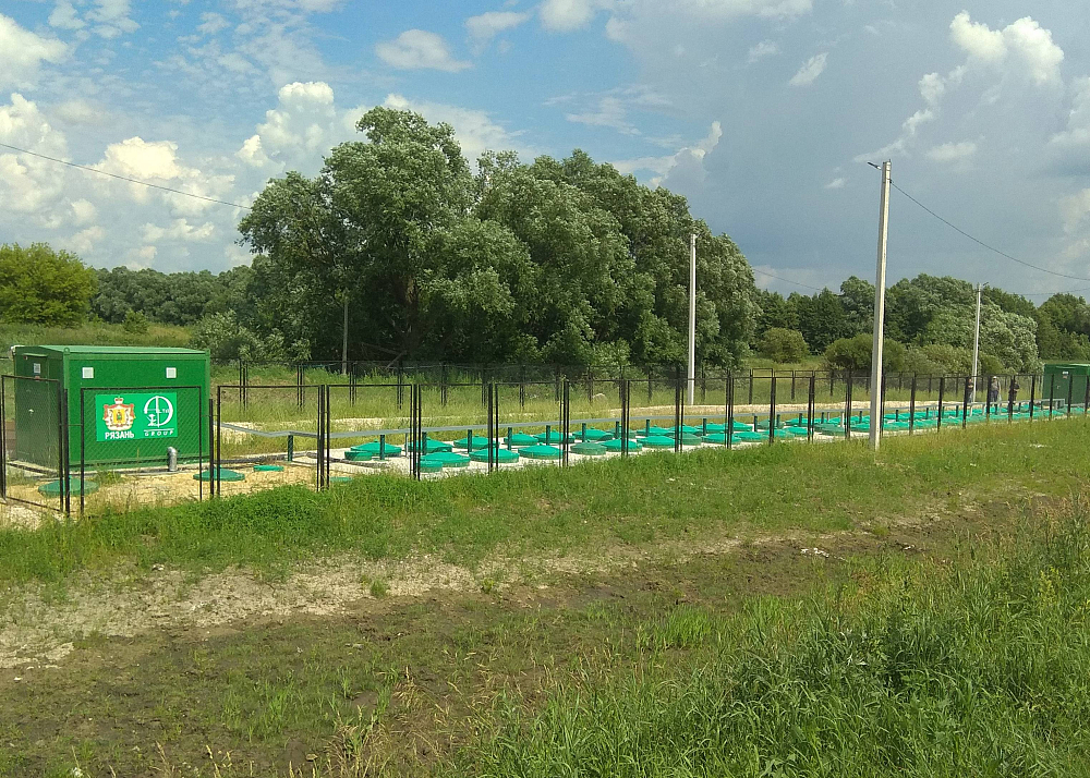 Хозяйственно-бытовой сток - 200м3 в сутки, коммунальные очистные сооружения поселка, п. Сапожок, Рязанская обл.